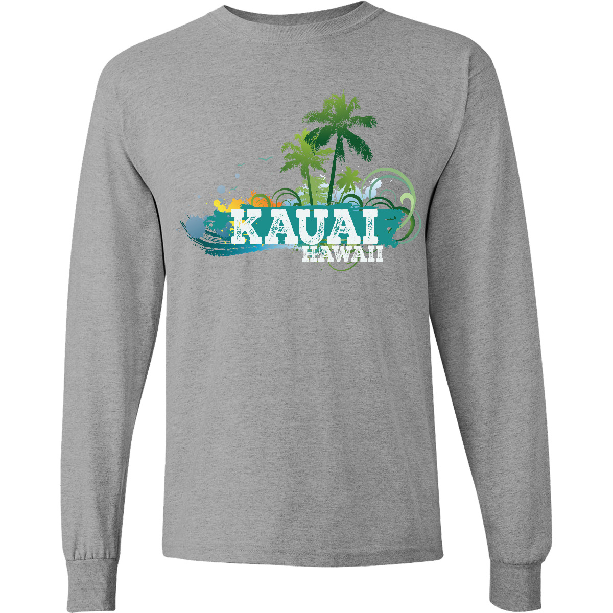 Inktastic Kauai Hawaii Tropical Vacation Long Sleeve T-Shirt Beach Islands Break
