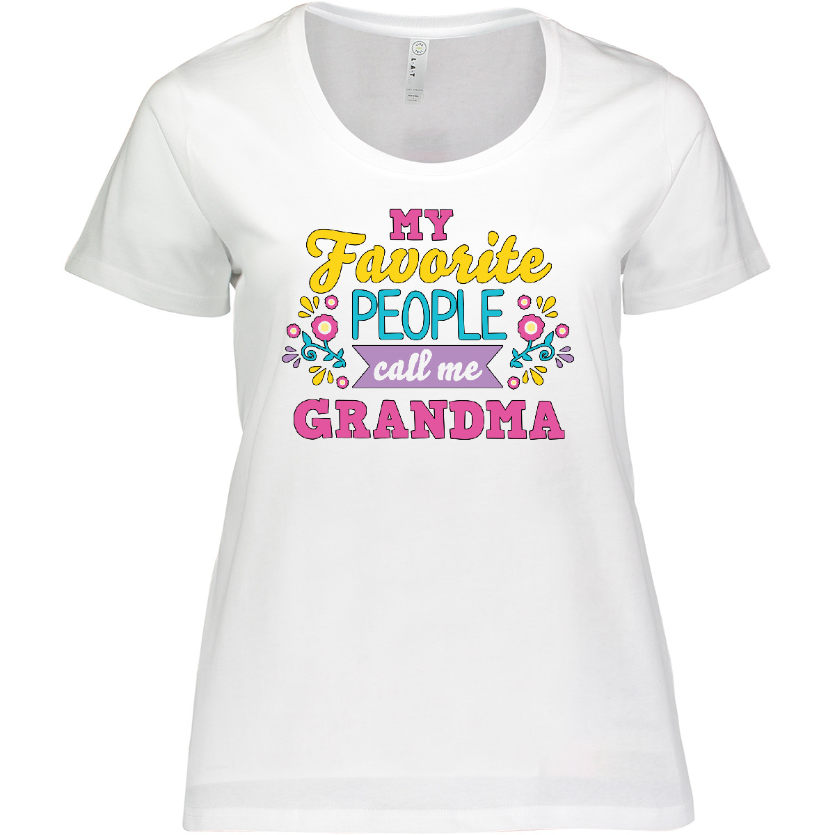 Inktastic My Favorite People Call Me Grandma With Women's Plus Size T-Shirt Tees