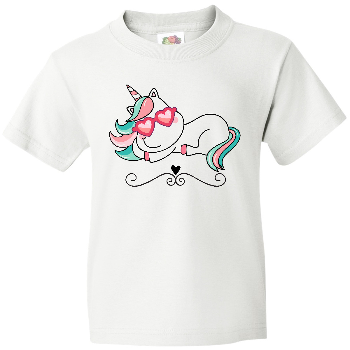 Inktastic Unicorn Cute Girls Youth T-Shirt Baby Girl Childs Clothing Clothes Tee - Picture 8 of 8
