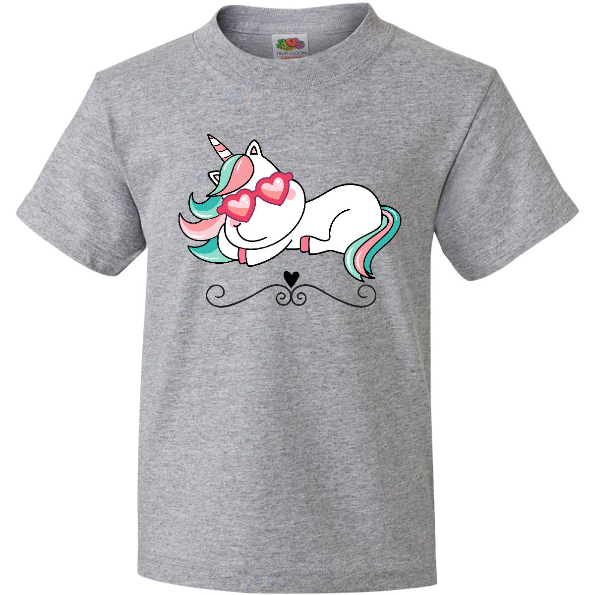Inktastic Unicorn Cute Girls Youth T-Shirt Baby Girl Childs Clothing Clothes Tee - Picture 3 of 8