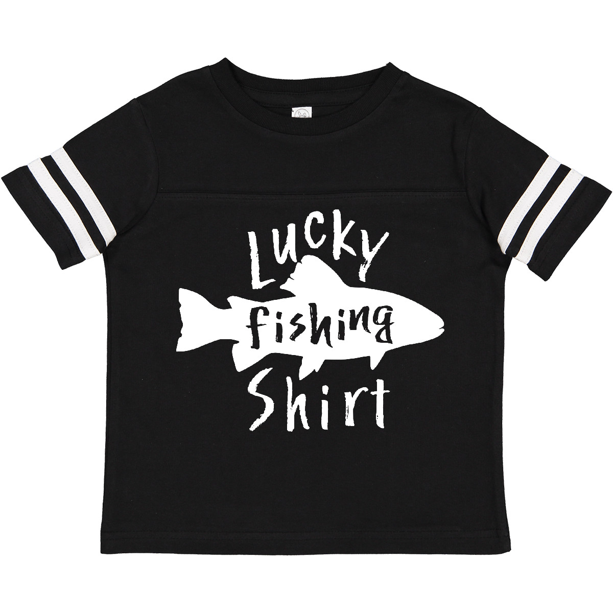 Inktastic Lucky Fishing Shirt- Fish Toddler T-Shirt Wear Favorite Activity  Lake