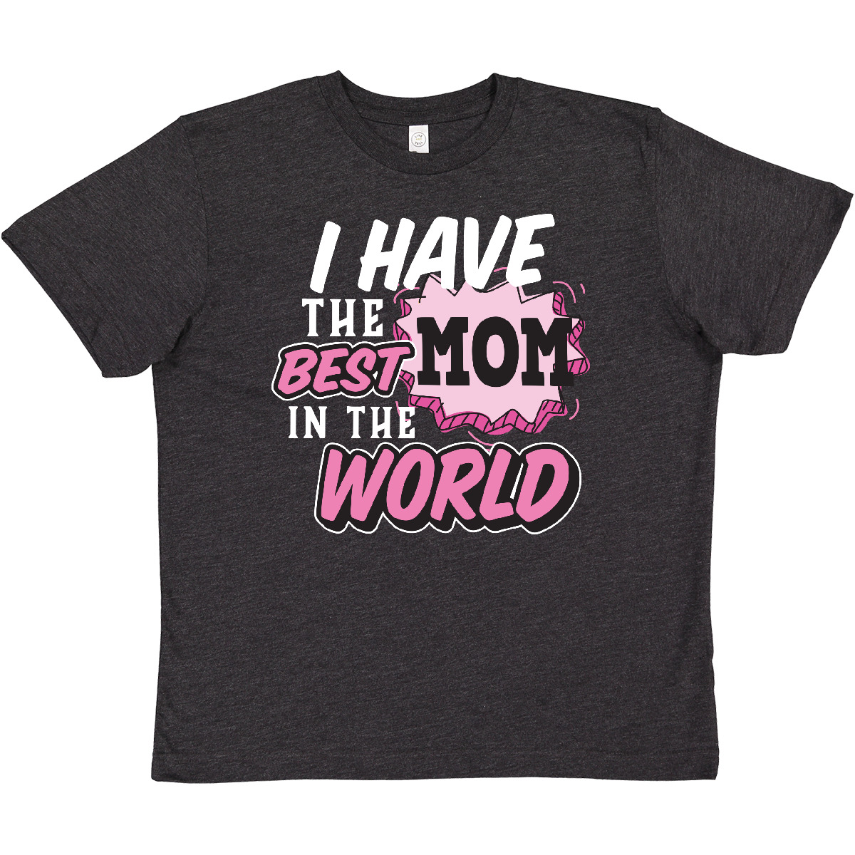 Inktastic Ich habe die beste Mama der Welt mit Sprechblase Jugend T-Shirt Kinder - Bild 3 von 4