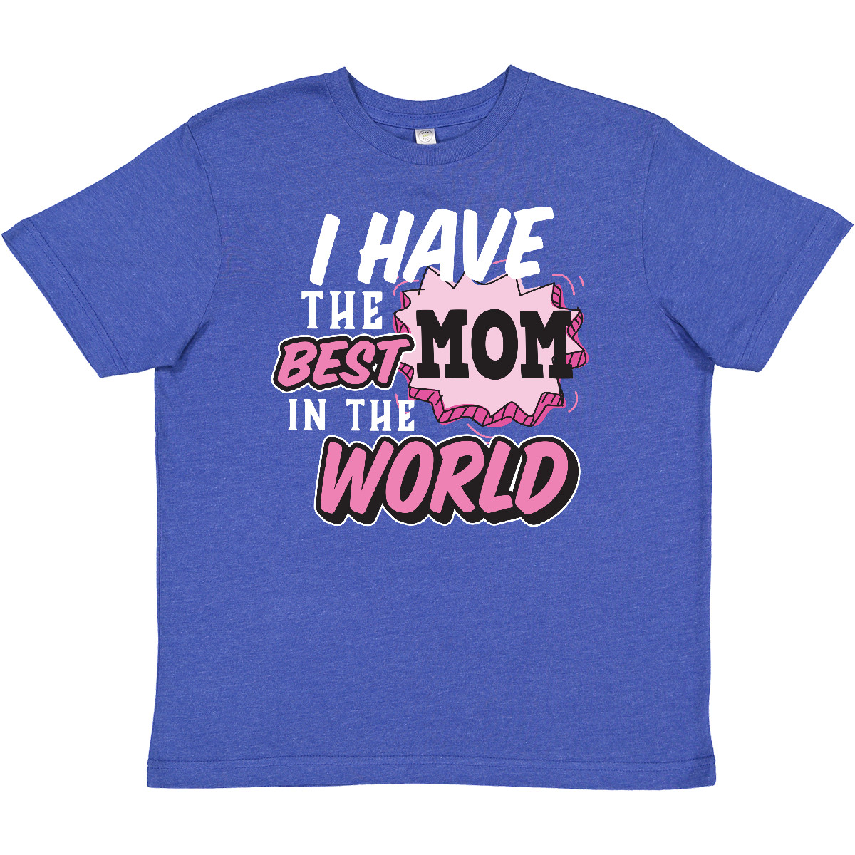 Inktastic Ich habe die beste Mama der Welt mit Sprechblase Jugend T-Shirt Kinder - Bild 4 von 4