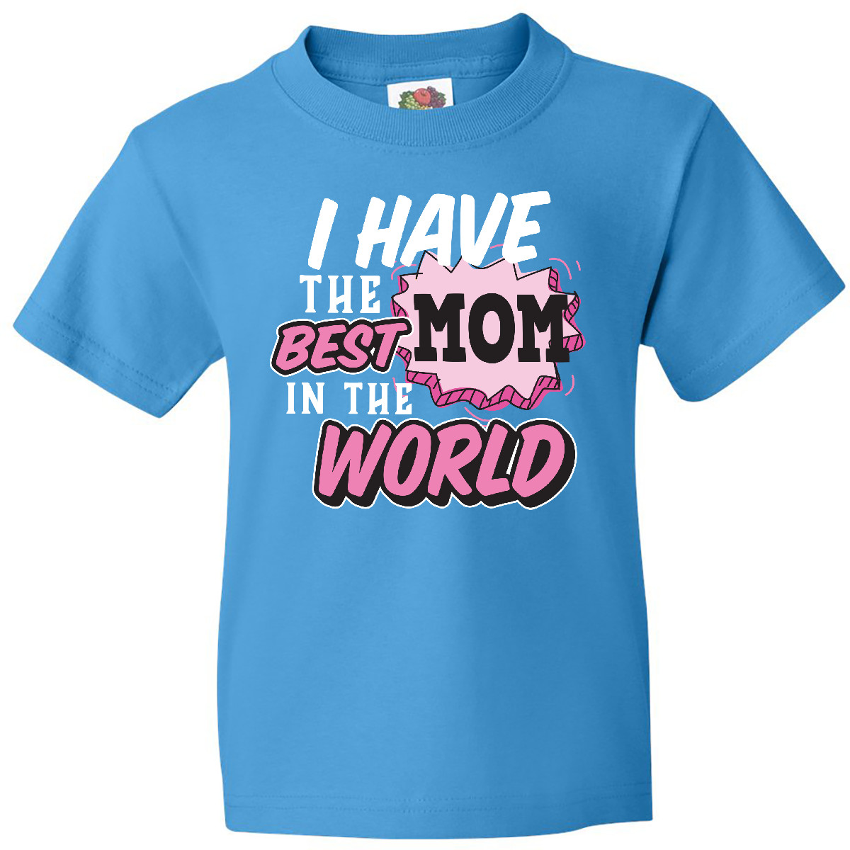 Inktastic Ich habe die beste Mama der Welt mit Sprechblase Jugend T-Shirt Kinder - Bild 2 von 4