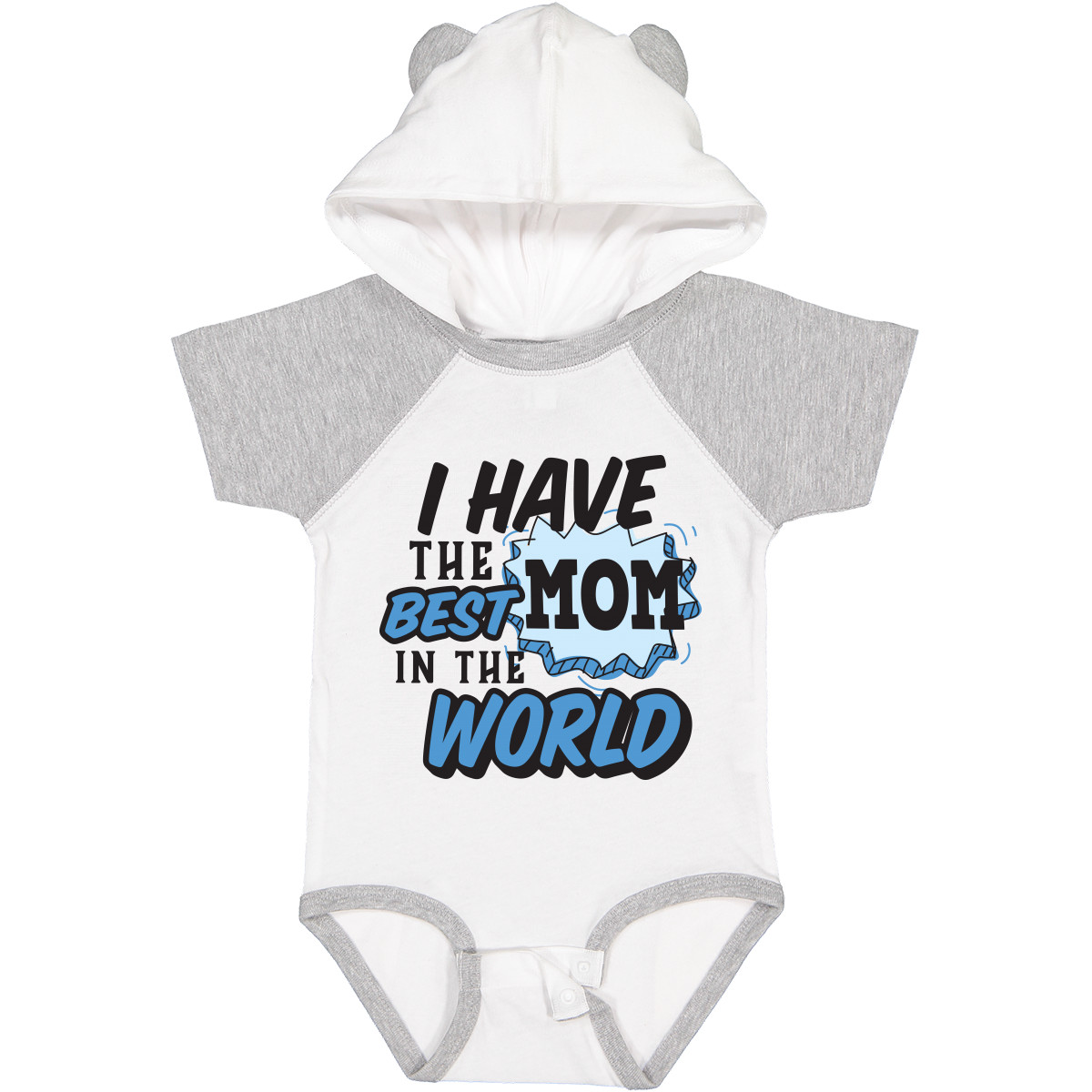 Inktastic I Have The Best Mom In The World With Speech Bubble Baby Bodysuit Kids - Picture 11 of 11