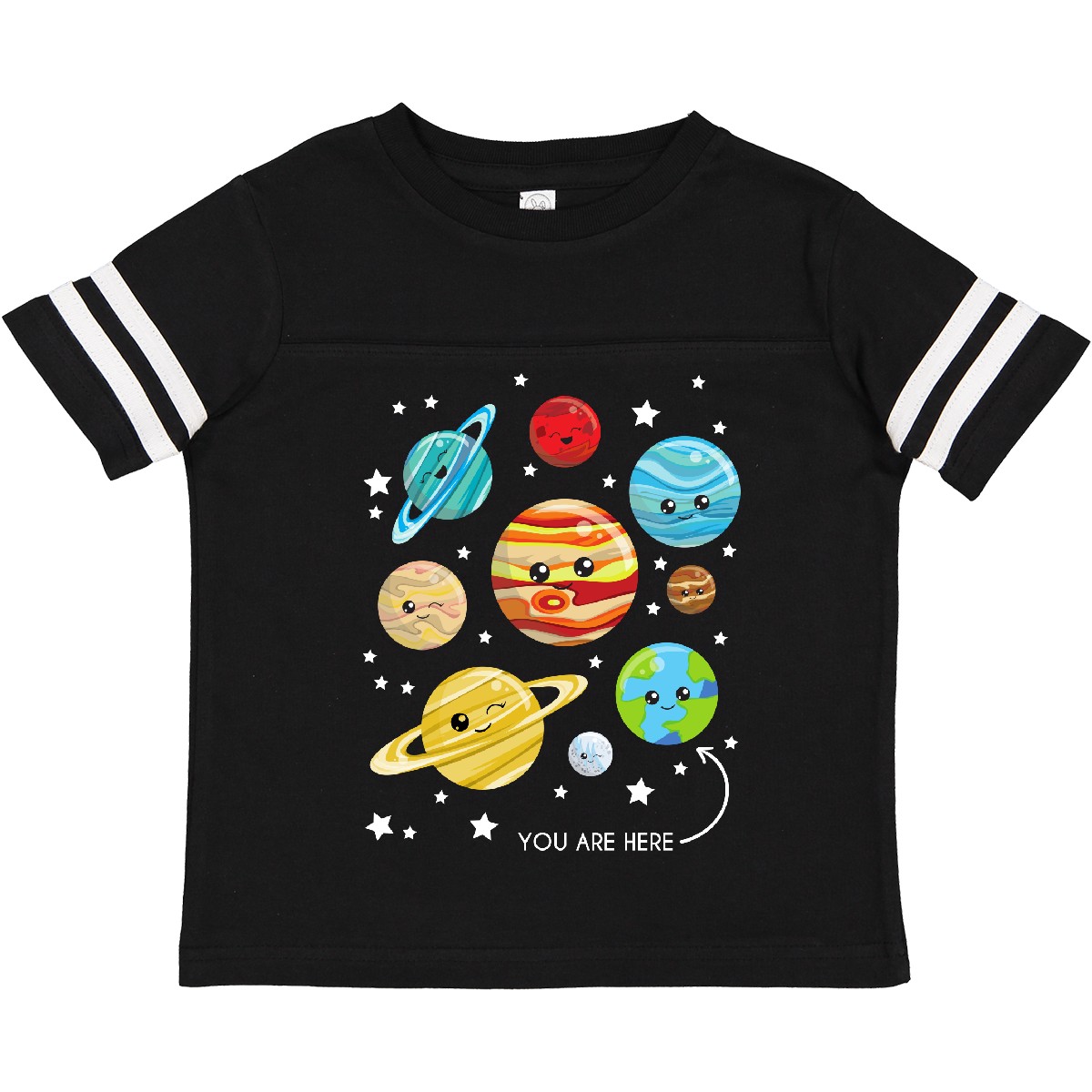Inktastic Cute Planets, Kawaii Planets, Space, Cosmos, Stars Toddler T-Shirt Red - Picture 5 of 26