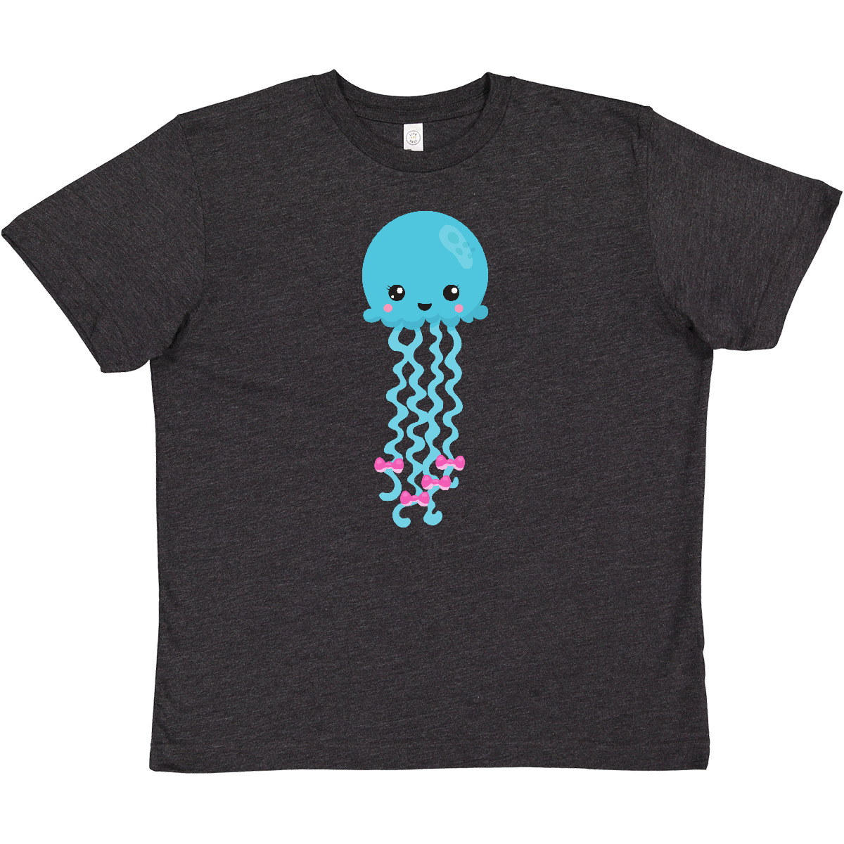 Inktastic Cute Jellyfish, Little Jellyfish, Blue Jellyfish Youth T-Shirt Animals - Picture 10 of 12