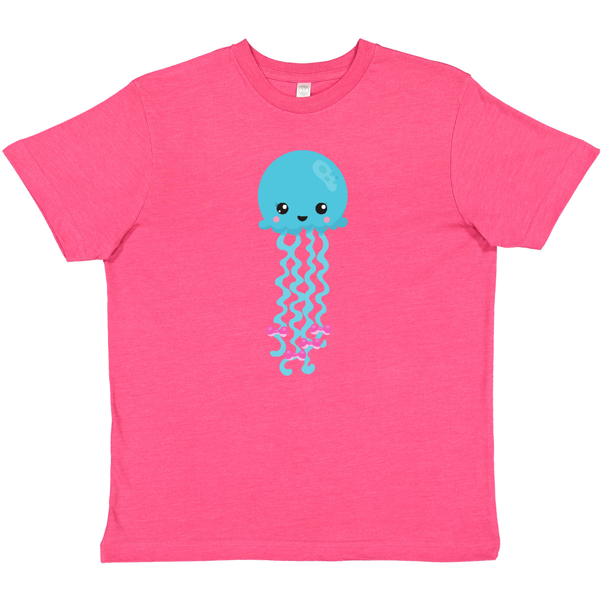 Inktastic Cute Jellyfish, Little Jellyfish, Blue Jellyfish Youth T-Shirt Animals - Picture 10 of 11