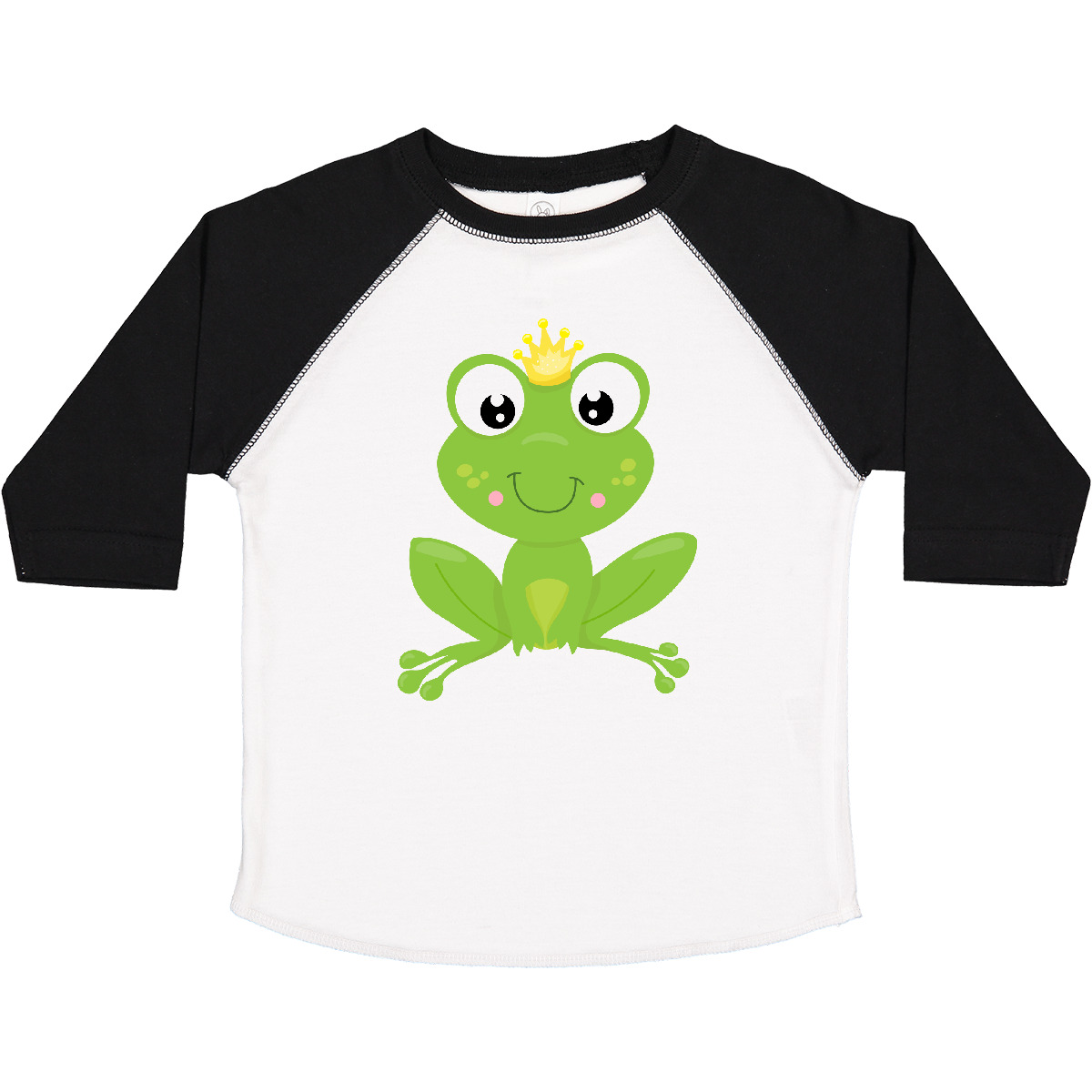 Inktastic Cute Frog, Green Frog, Crown, Frog Prince Toddler T-Shirt Little With - Picture 13 of 13