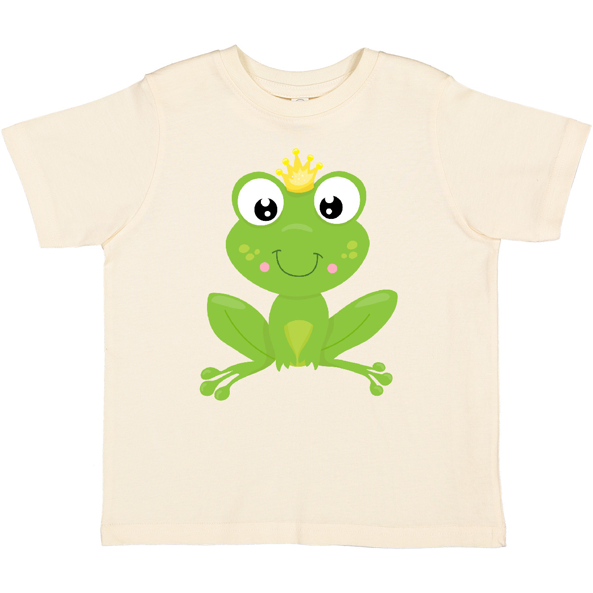 Inktastic Cute Frog, Green Frog, Crown, Frog Prince Toddler T-Shirt Little With - Picture 9 of 13
