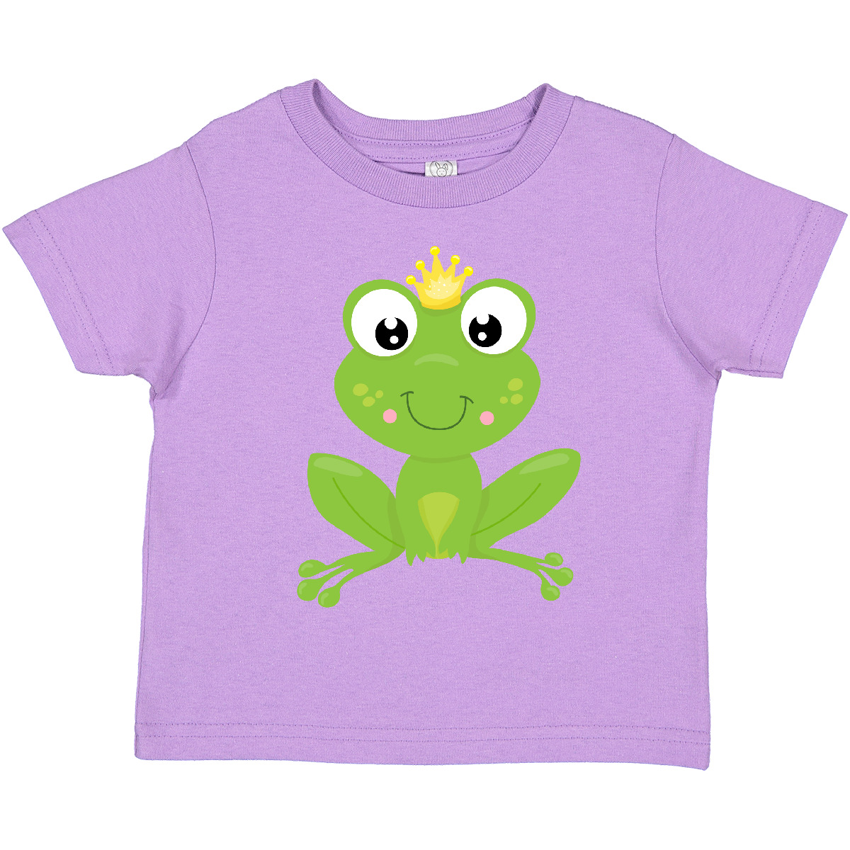 Inktastic Cute Frog, Green Frog, Crown, Frog Prince Toddler T-Shirt Little With - Picture 8 of 13