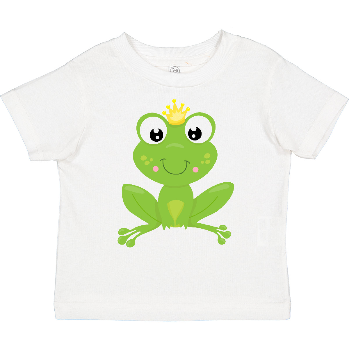 Inktastic Cute Frog, Green Frog, Crown, Frog Prince Toddler T-Shirt Little With - Picture 12 of 13