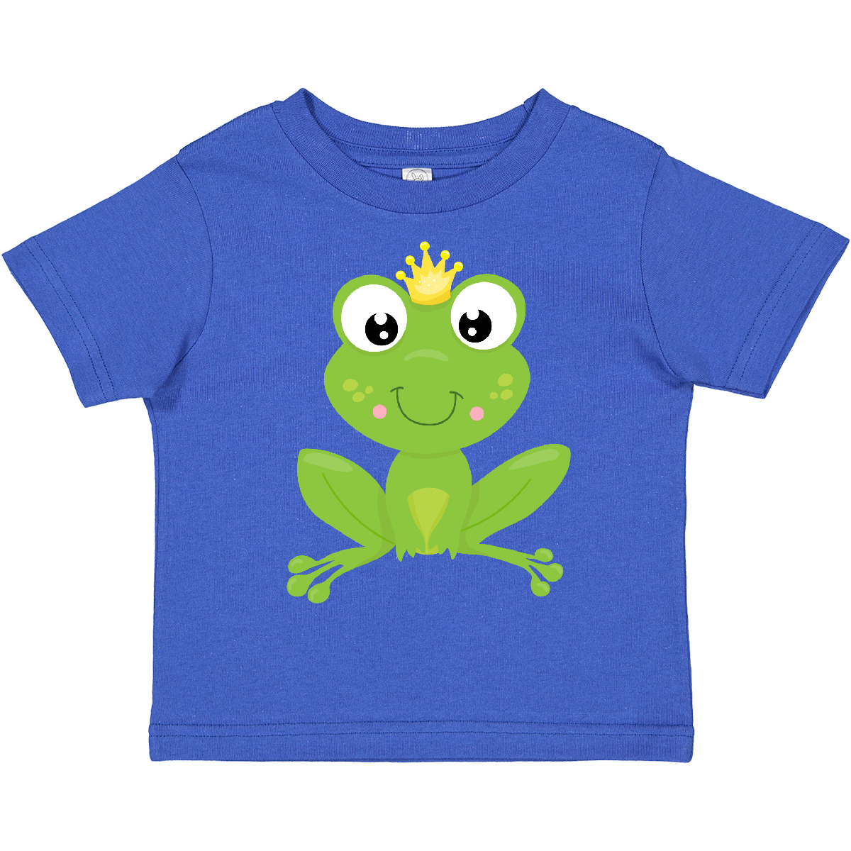 Inktastic Cute Frog, Green Frog, Crown, Frog Prince Toddler T-Shirt Little With - Picture 10 of 13