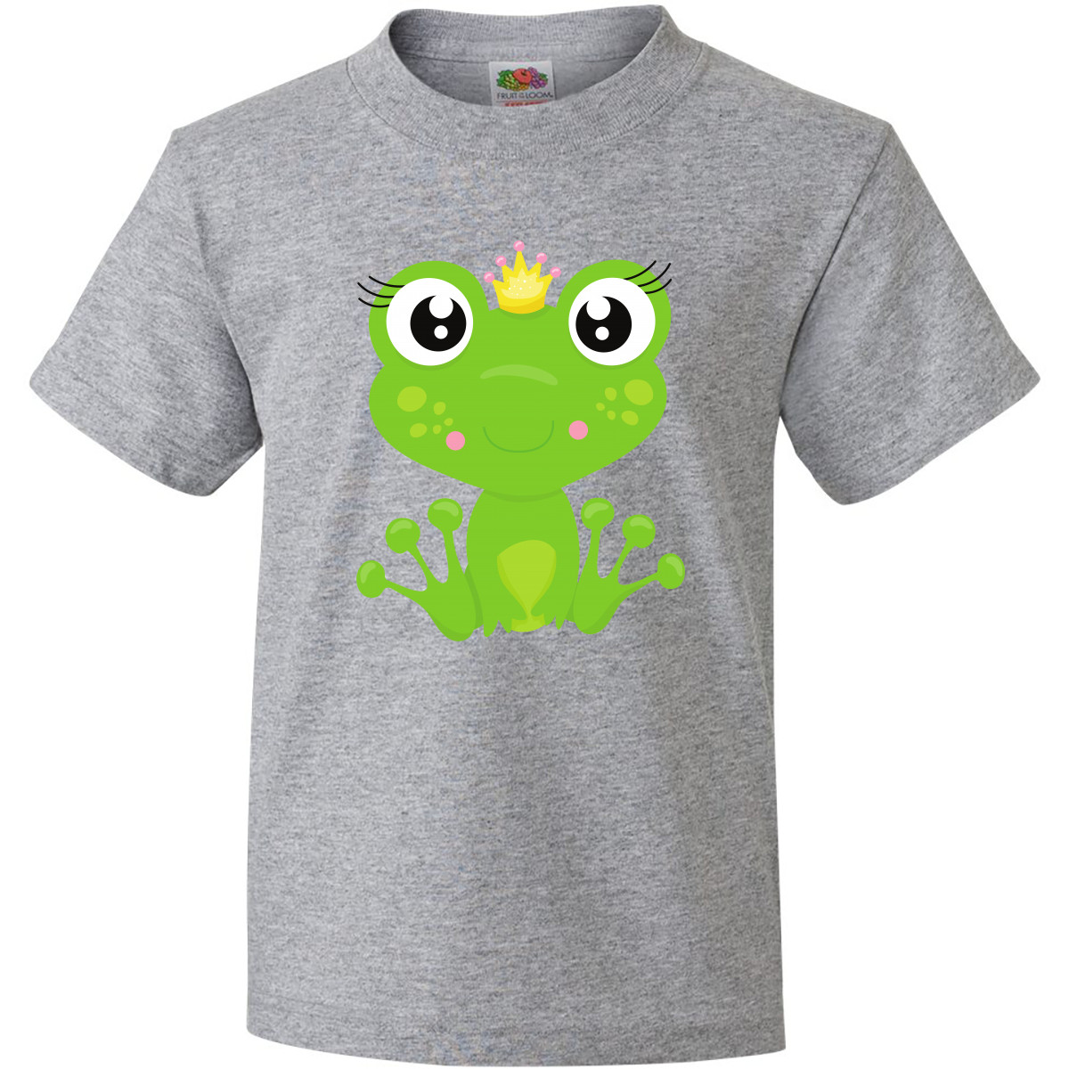 Cute Green Frog Crew Neck T-Shirt