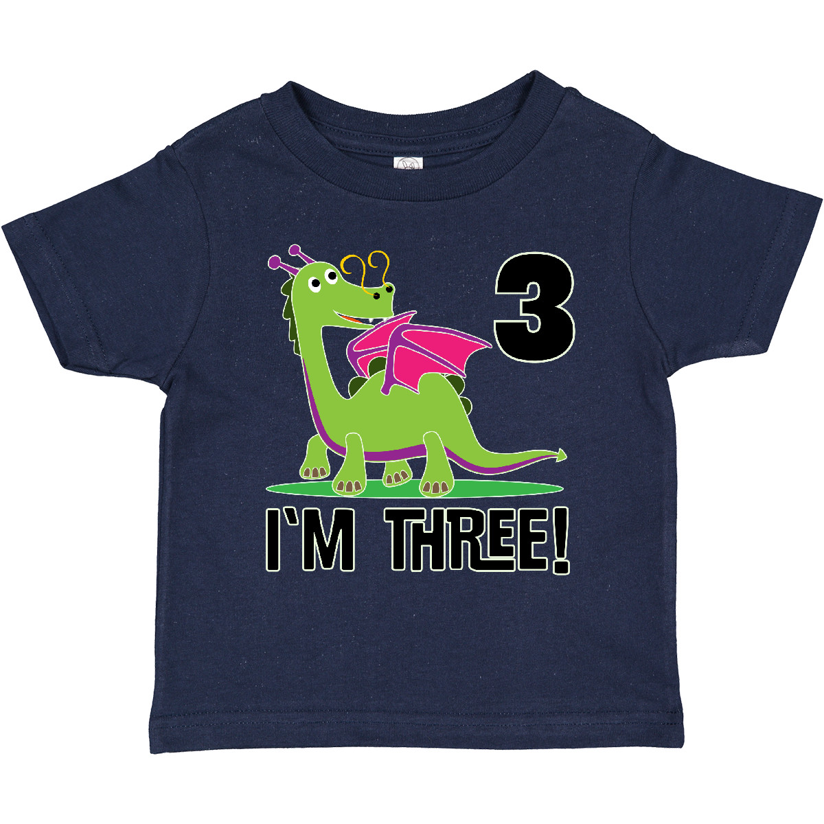 Inktastic 3rd Birthday Outfit Girl Dragon Toddler T-Shirt Childs Celebration Kid - Picture 8 of 12