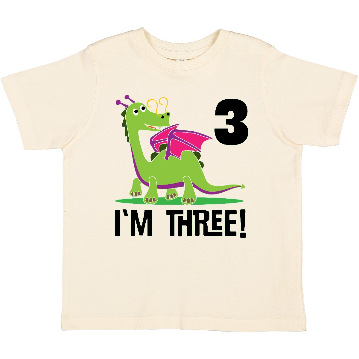 Inktastic 3rd Birthday Outfit Girl Dragon Toddler T-Shirt Childs Celebration Kid - Picture 7 of 12