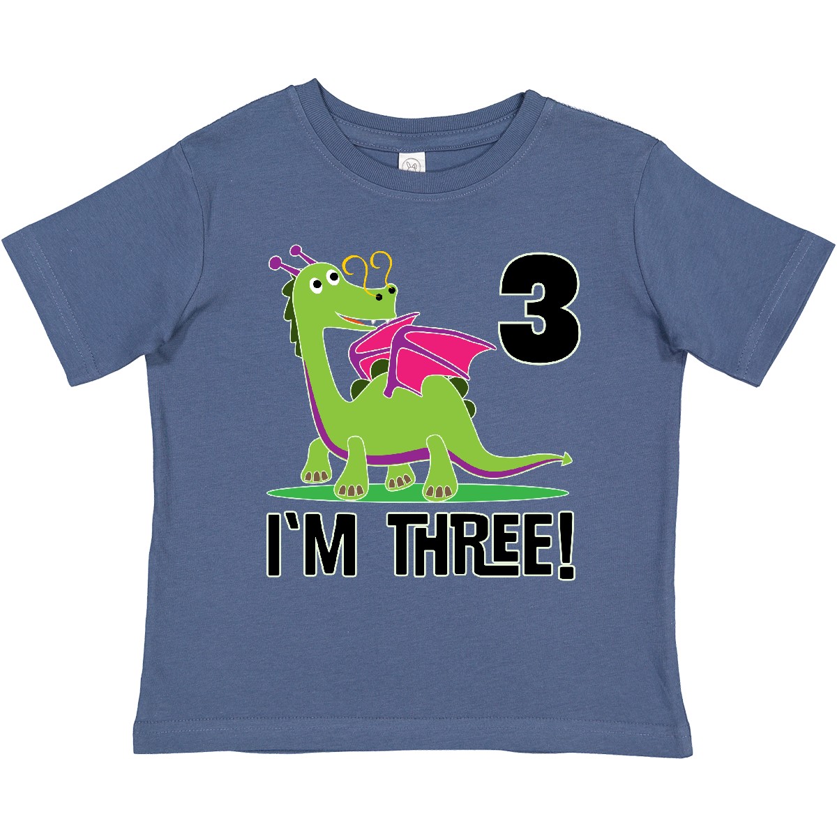 Inktastic 3rd Birthday Outfit Girl Dragon Toddler T-Shirt Childs Celebration Kid - Picture 5 of 12