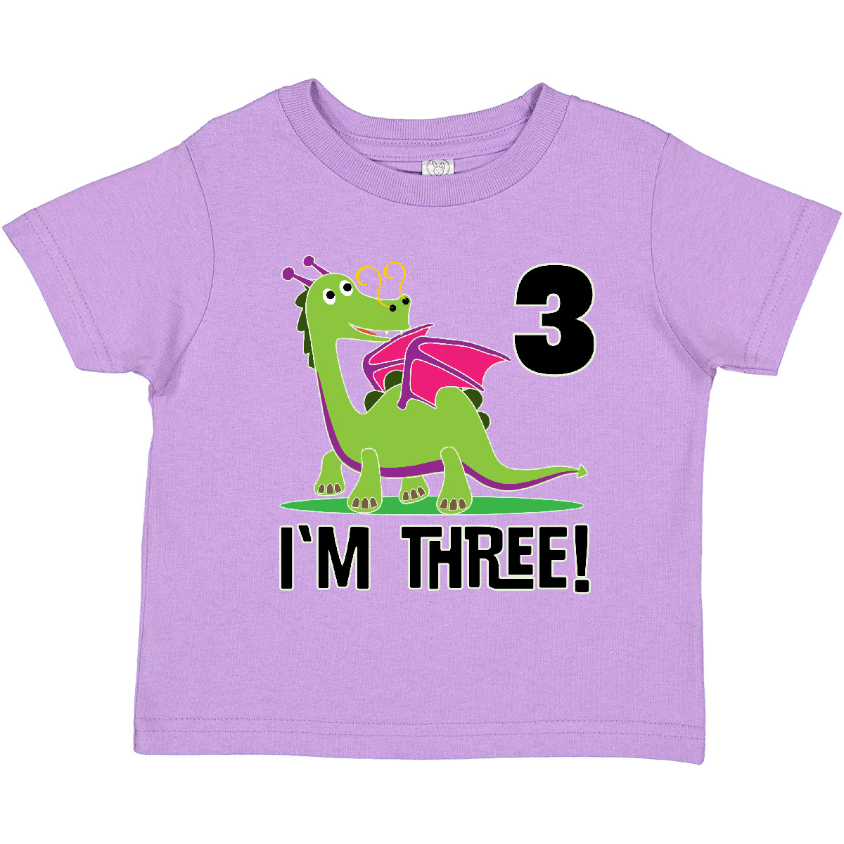 Inktastic 3rd Birthday Outfit Girl Dragon Toddler T-Shirt Childs Celebration Kid - Picture 6 of 12