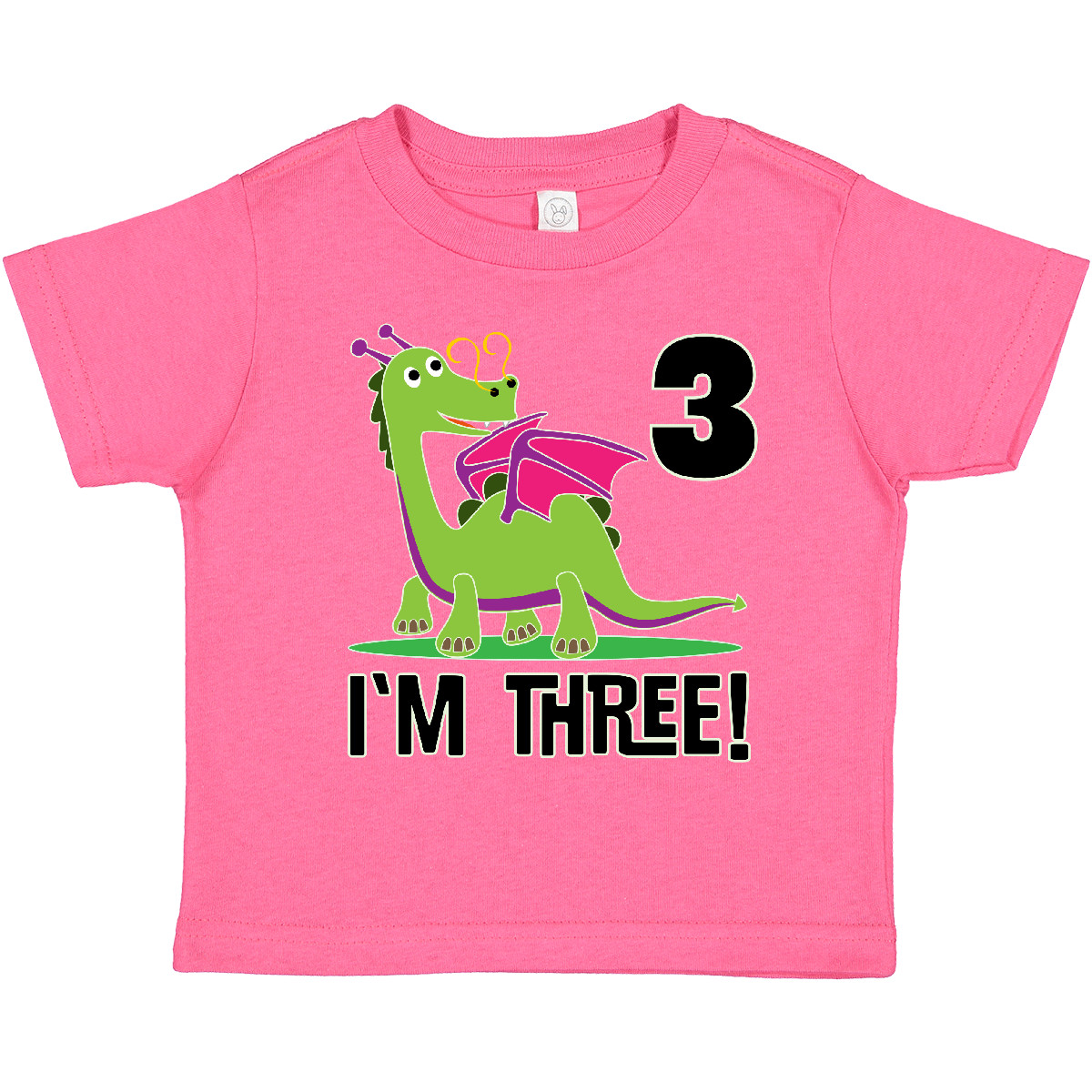 Inktastic 3rd Birthday Outfit Girl Dragon Toddler T-Shirt Childs Celebration Kid - Picture 4 of 12