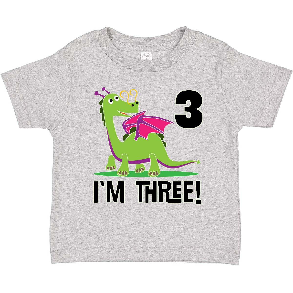 Inktastic 3rd Birthday Outfit Girl Dragon Toddler T-Shirt Childs Celebration Kid - Picture 3 of 12