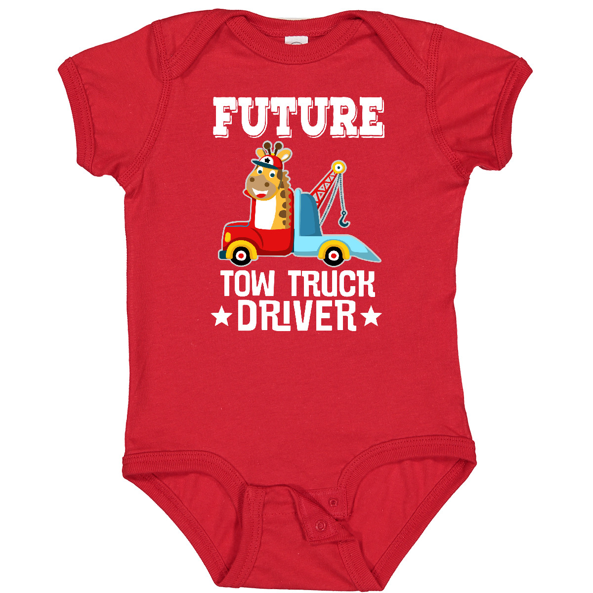 Inktastic Tow Truck Driver Future Baby Bodysuit Mechanic Childs Boys One-piece - Picture 11 of 13