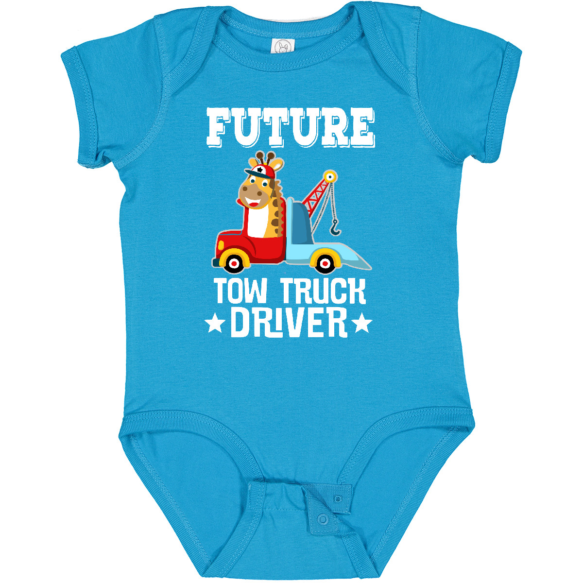 Inktastic Tow Truck Driver Future Baby Bodysuit Mechanic Childs Boys One-piece - Picture 13 of 13