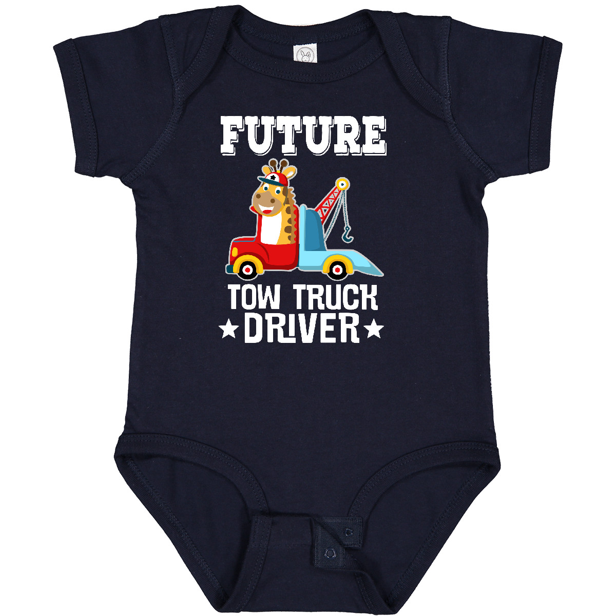 Inktastic Tow Truck Driver Future Baby Bodysuit Mechanic Childs Boys One-piece - Picture 9 of 13