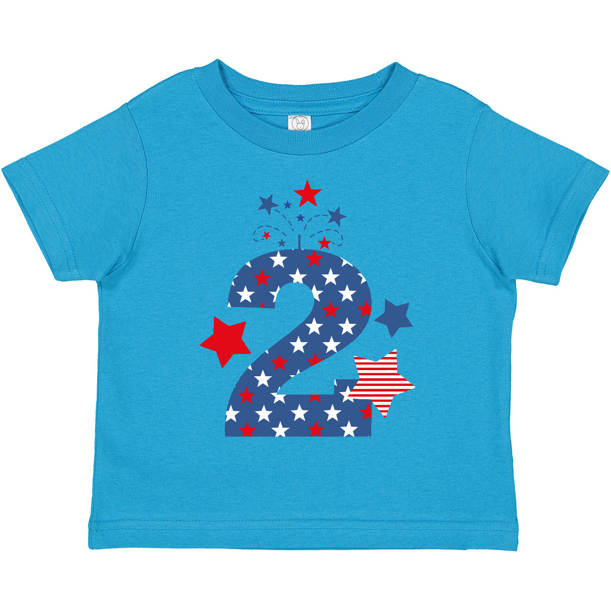 Inktastic Firecracker 2nd Birthday Toddler T-Shirt 4th Of July Patriotic Stars - Picture 10 of 11