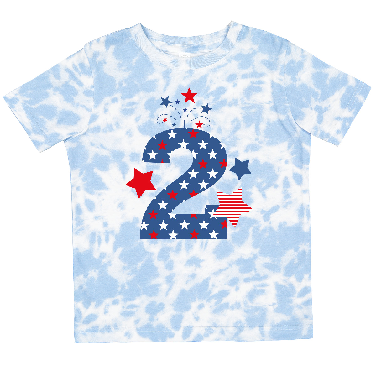 Inktastic Firecracker 2nd Birthday Toddler T-Shirt 4th Of July Patriotic Stars - Picture 8 of 11