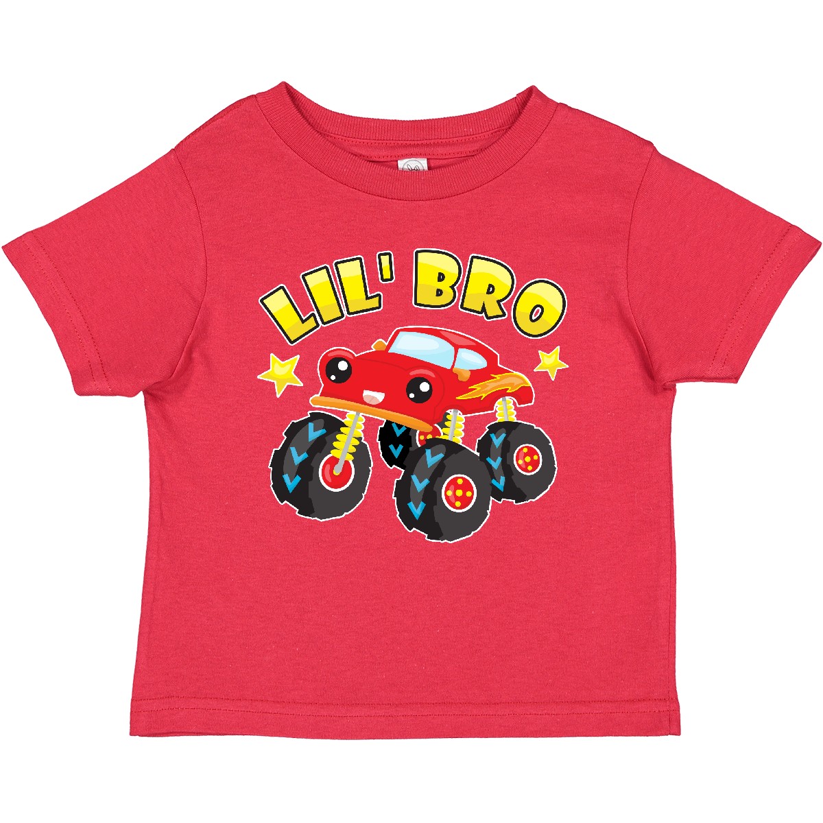 Inktastic Monster Truck Little Bro Baby T-Shirt Lil Brother Pickup Racing Big - Picture 8 of 11