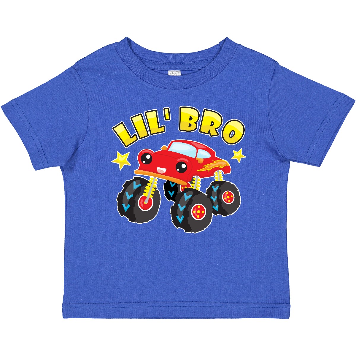 Inktastic Monster Truck Little Bro Baby T-Shirt Lil Brother Pickup Racing Big - Picture 9 of 11