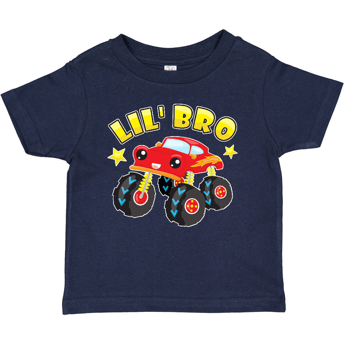 Inktastic Monster Truck Little Bro Baby T-Shirt Lil Brother Pickup Racing Big - Picture 7 of 11