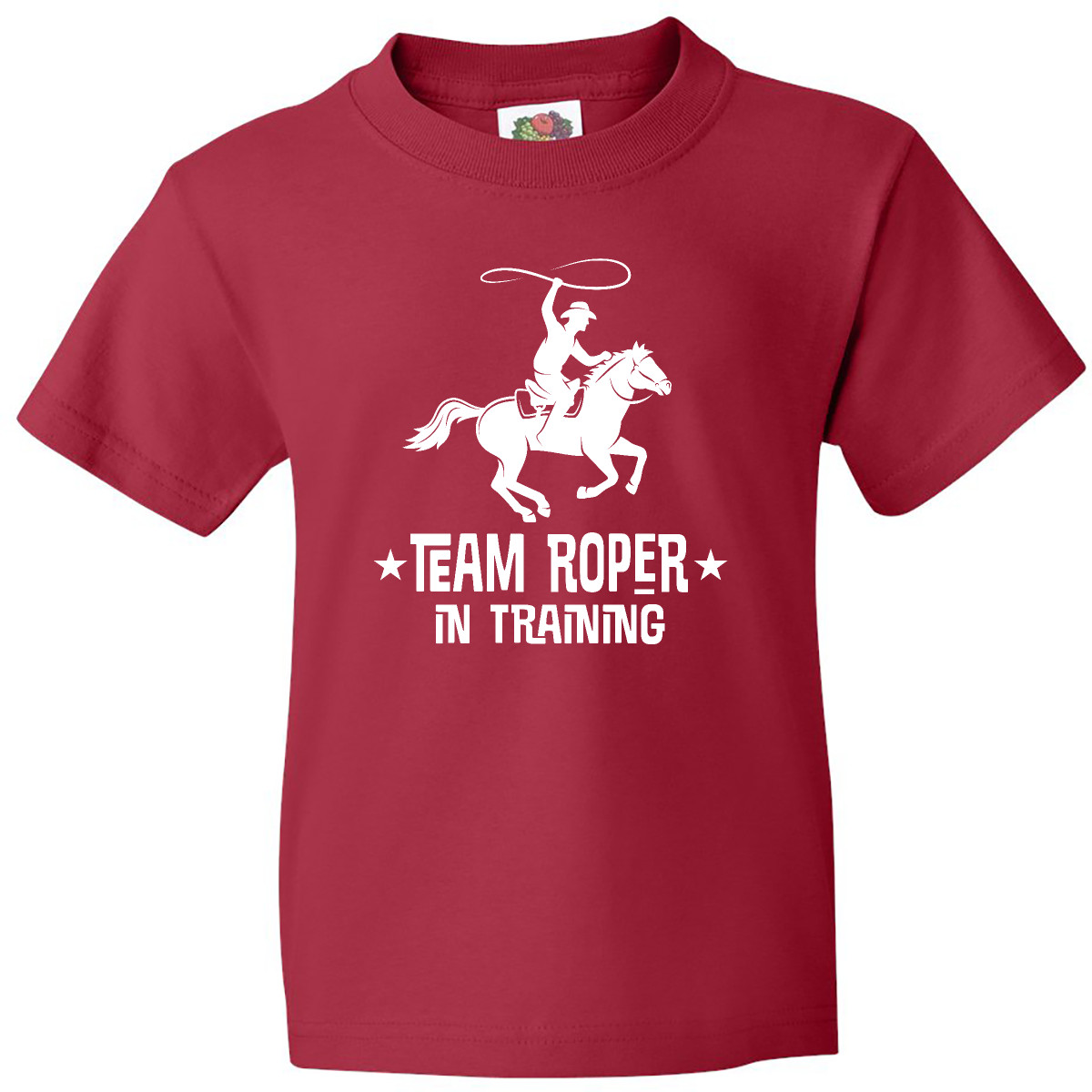 Inktastic Team Roper In Training Cowboy Youth T-Shirt Roping Calf Western Wild - Picture 7 of 8