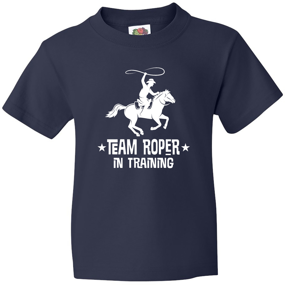 Inktastic Team Roper In Training Cowboy Youth T-Shirt Roping Calf Western Wild - Picture 5 of 8