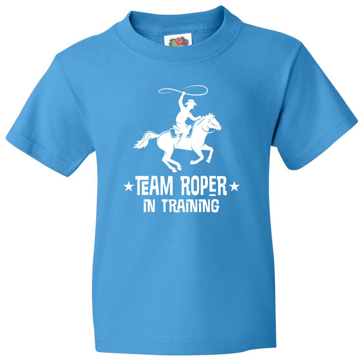 Inktastic Team Roper In Training Cowboy Youth T-Shirt Roping Calf Western Wild - Picture 6 of 8