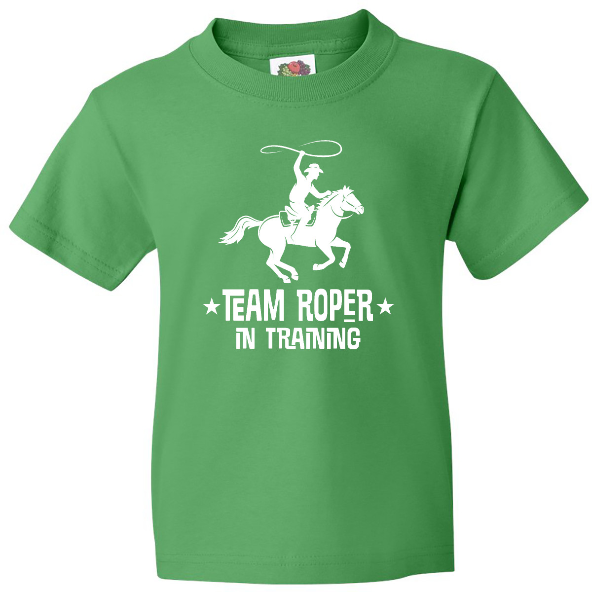 Inktastic Team Roper In Training Cowboy Youth T-Shirt Roping Calf Western Wild - Picture 4 of 8
