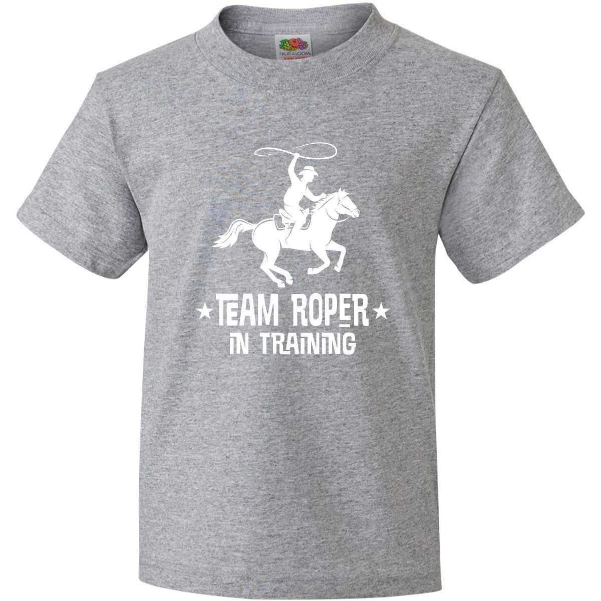 Inktastic Team Roper In Training Cowboy Youth T-Shirt Roping Calf Western Wild - Picture 3 of 8