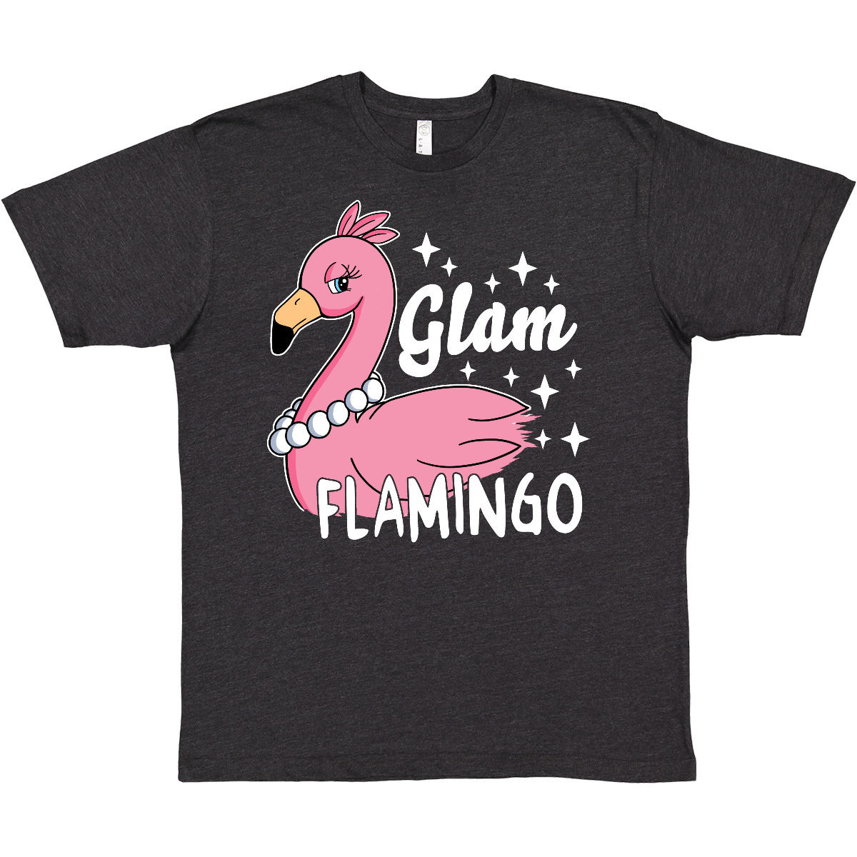 Inktastic Glam Pink Flamingo With Pearls T-Shirt Animals I Lover Glamorous Fun - Picture 11 of 11