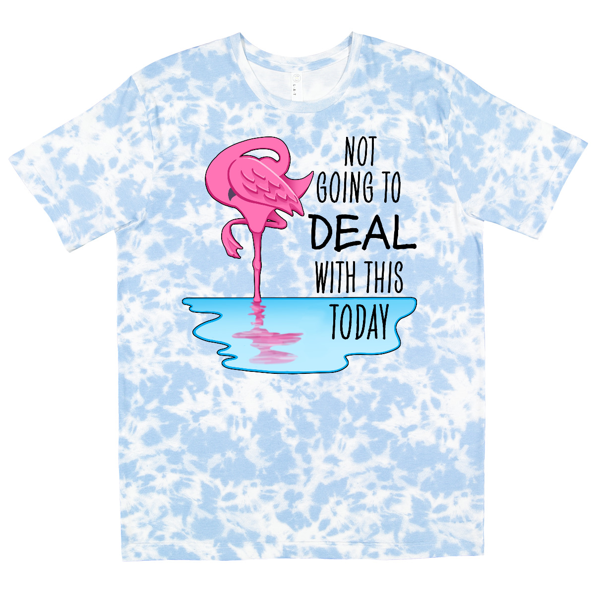 Inktastic Not Going To Deal With This Today- Sleeping Flamingo T-Shirt Animals - Picture 10 of 11