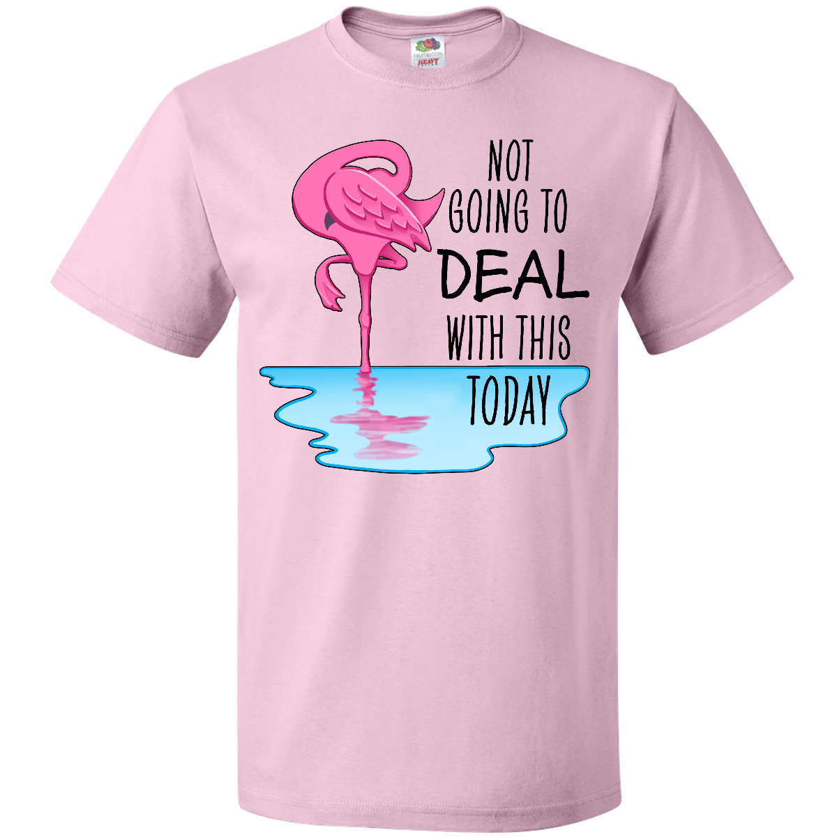 Inktastic Not Going To Deal With This Today- Sleeping Flamingo T-Shirt Animals - Picture 8 of 11