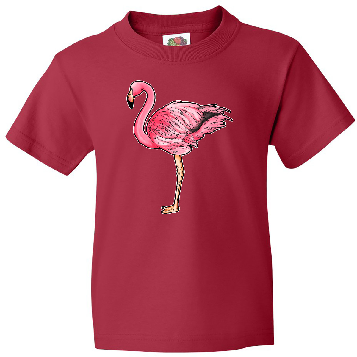 Inktastic Pink Flamingo Youth T-Shirt Animals Flamingos Animal Illustration Bird - Bild 9 von 11