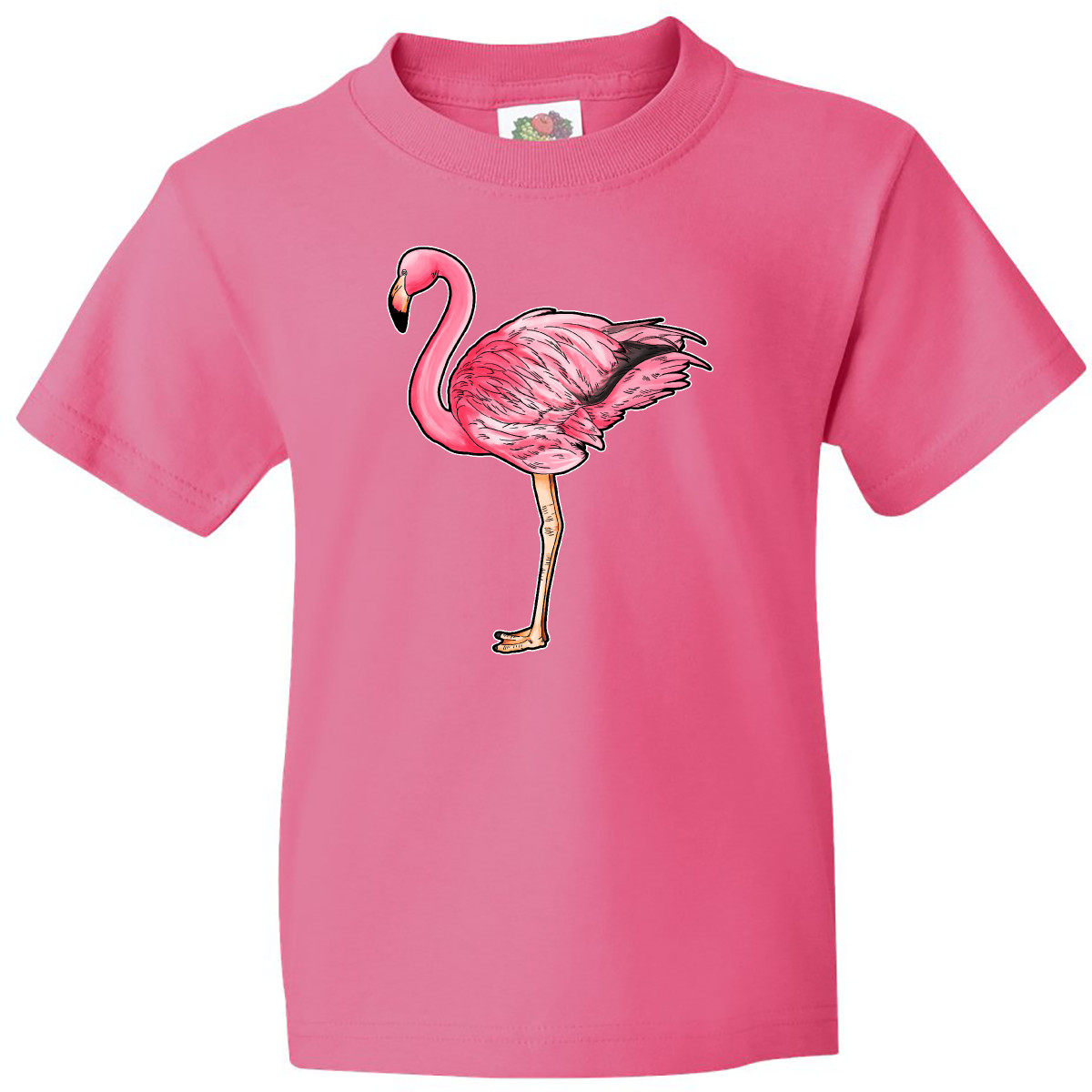 Inktastic Pink Flamingo Youth T-Shirt Animals Flamingos Animal Illustration Bird - Bild 7 von 11