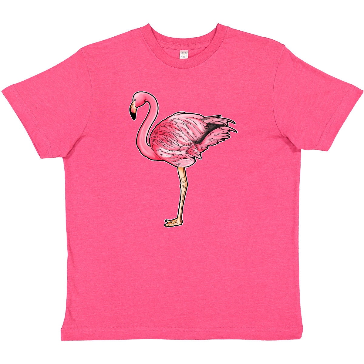 Inktastic Pink Flamingo Youth T-Shirt Animals Flamingos Animal Illustration Bird - Bild 10 von 11
