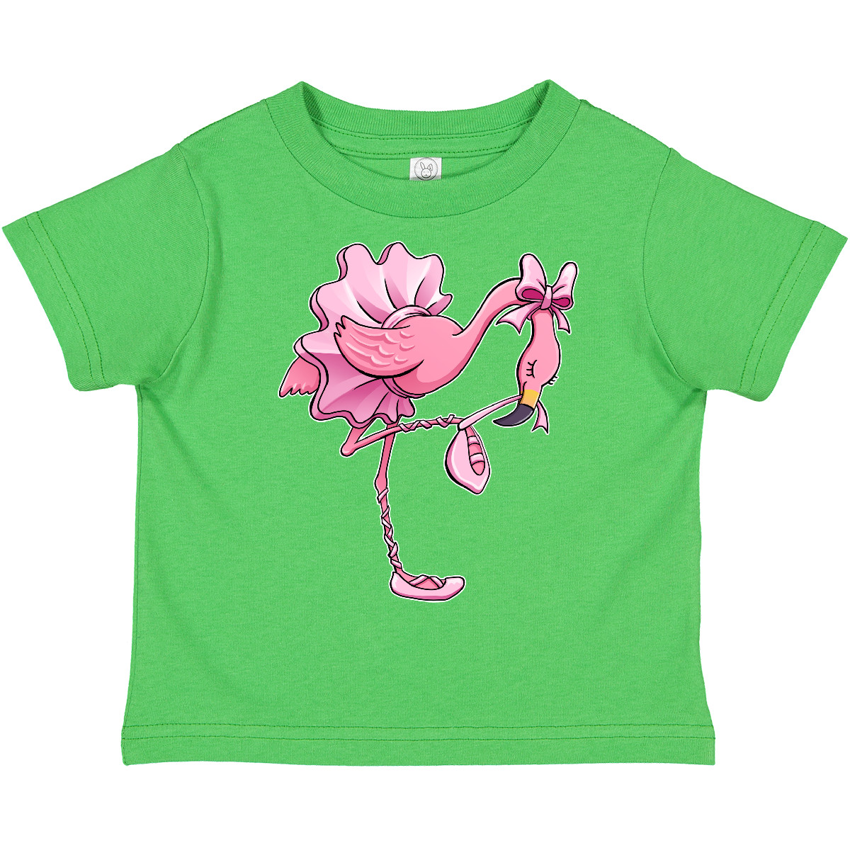 Inktastic Flamingo Ballerina In Tutu And Ballet Toe Shoes Toddler