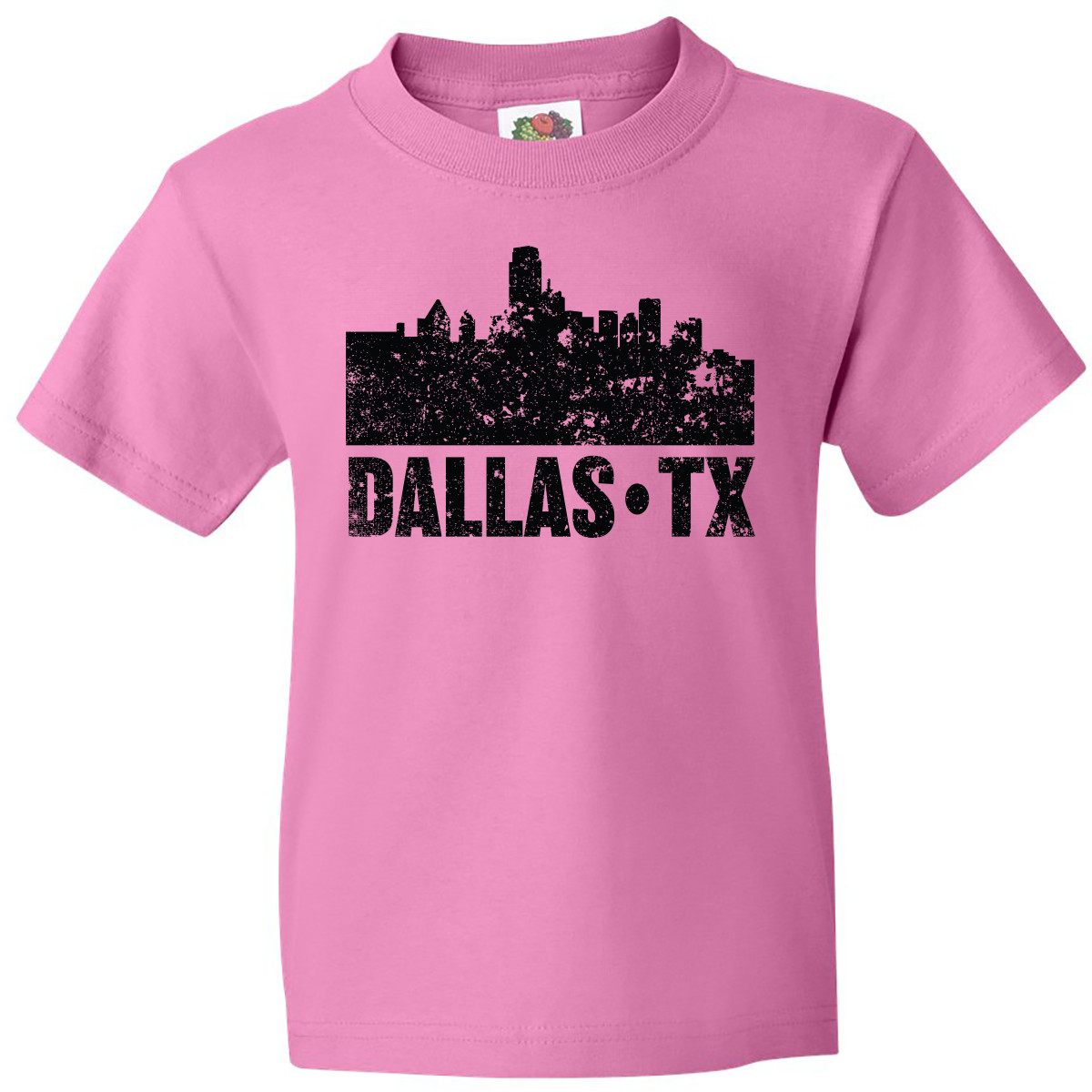 Inktastic Dallas Texas City Skyline With Grunge Youth T-Shirt Skylines Vacation - Picture 2 of 9