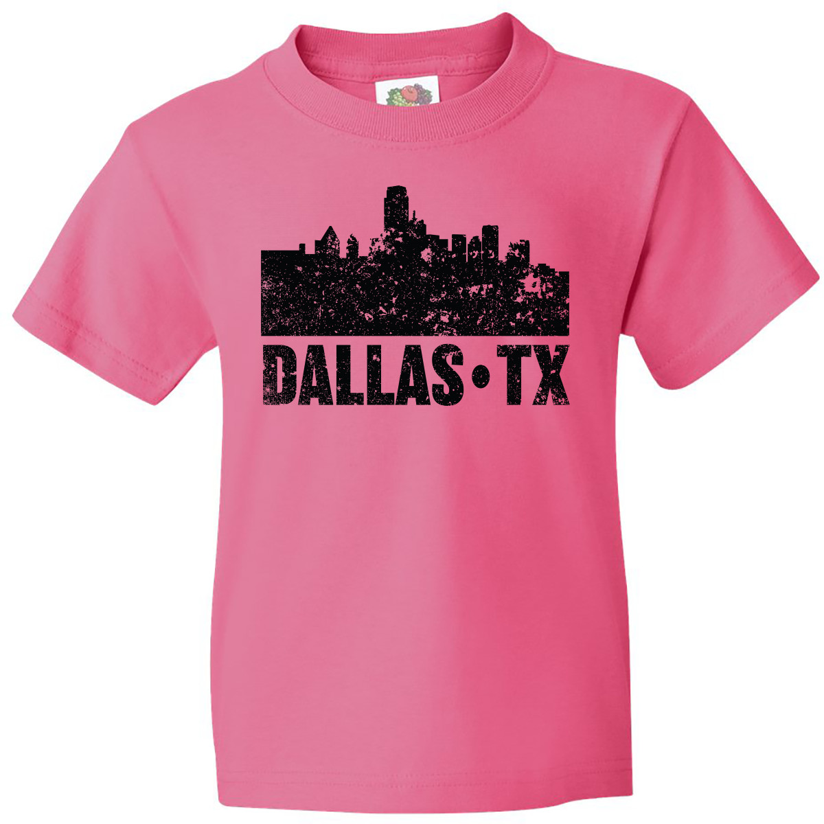 Inktastic Dallas Texas City Skyline With Grunge Youth T-Shirt Skylines Vacation - Picture 5 of 9