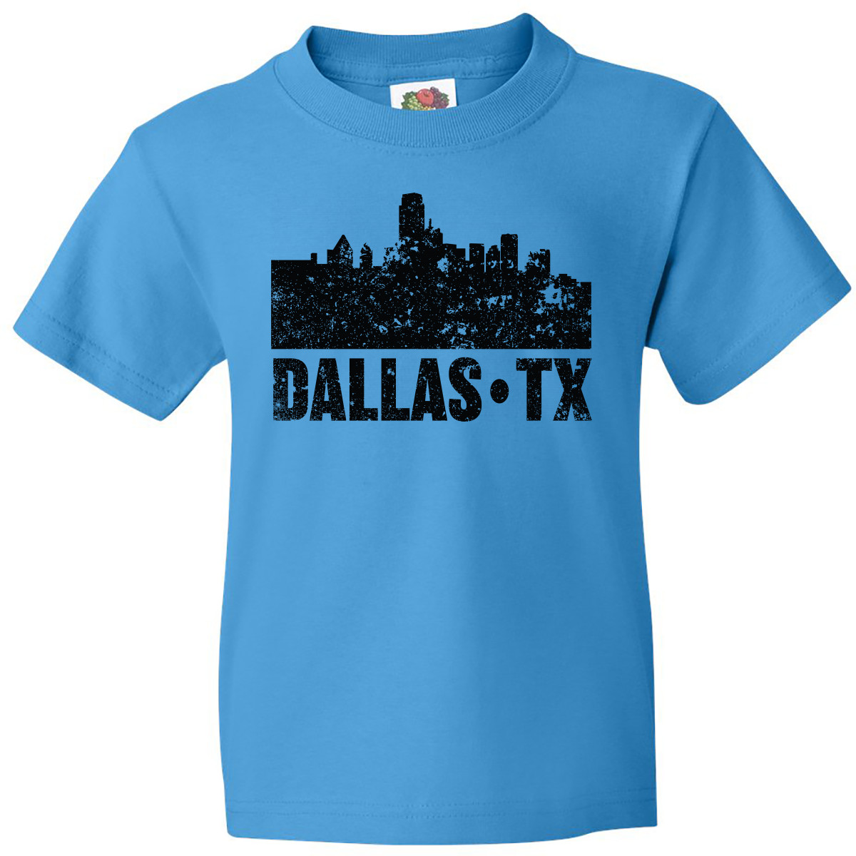Inktastic Dallas Texas City Skyline With Grunge Youth T-Shirt Skylines Vacation - Picture 6 of 9