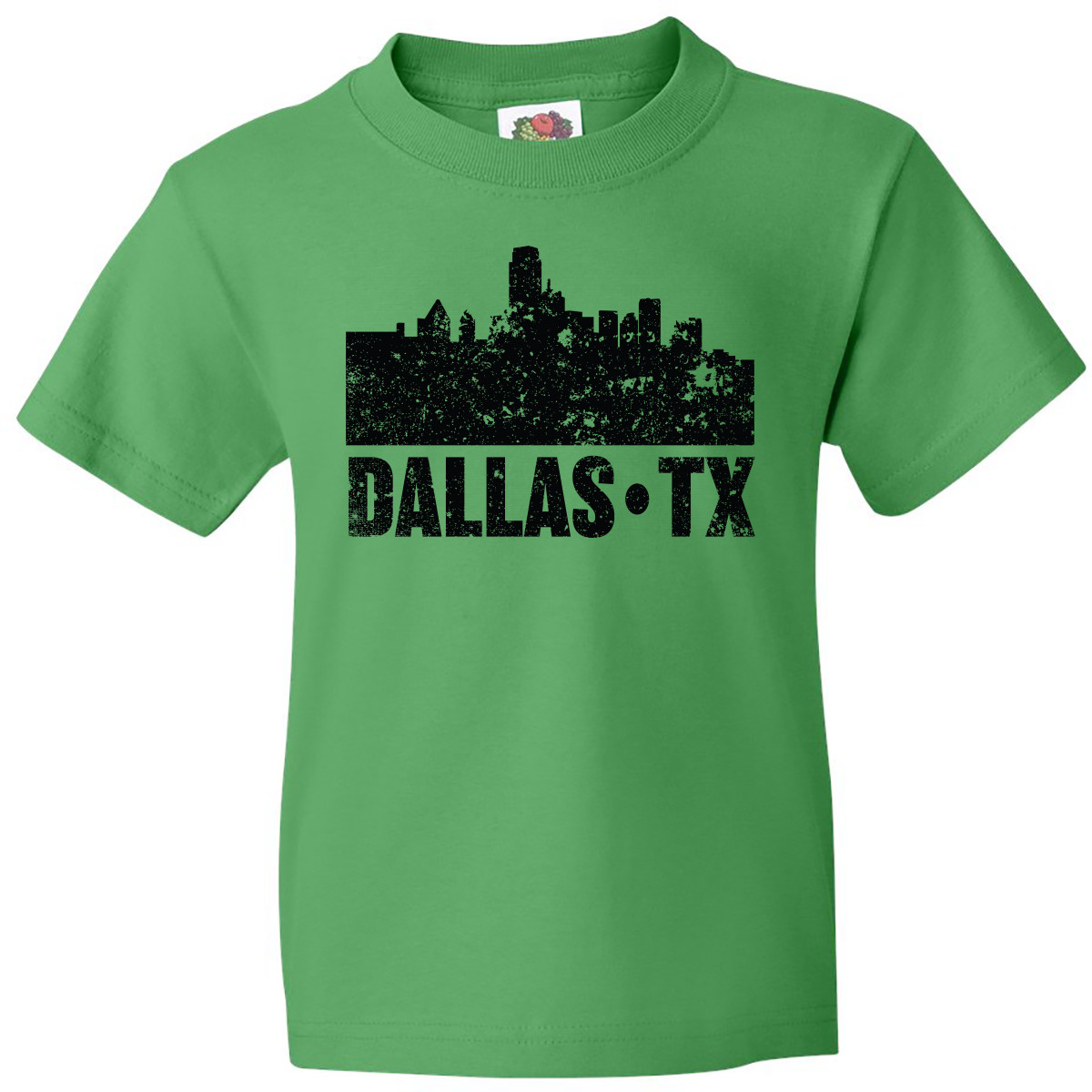 Inktastic Dallas Texas City Skyline With Grunge Youth T-Shirt Skylines Vacation - Picture 4 of 9