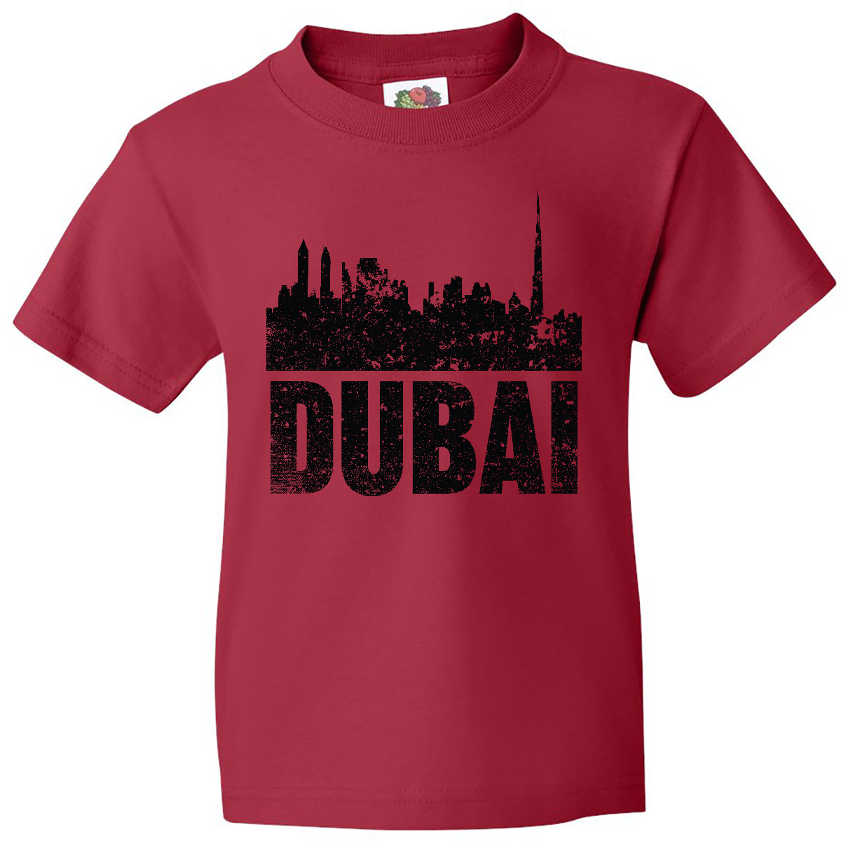Inktastic Dubai City Skyline With Grunge Youth T-Shirt Skylines Silhouette Arab - Picture 7 of 9