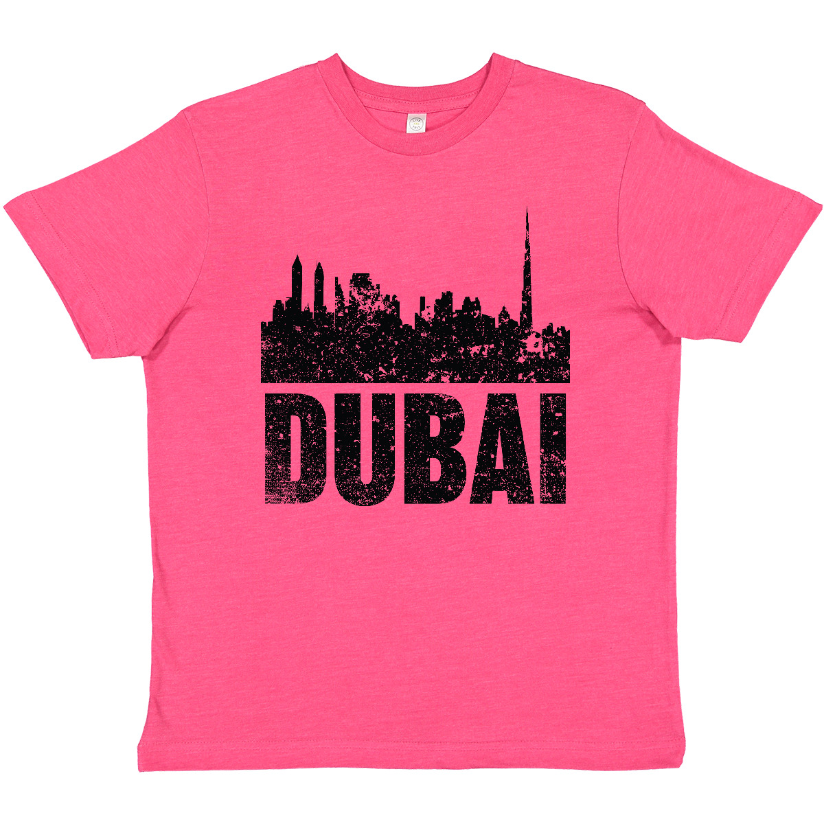 Inktastic Dubai City Skyline With Grunge Youth T-Shirt Skylines Silhouette Arab - Picture 8 of 9